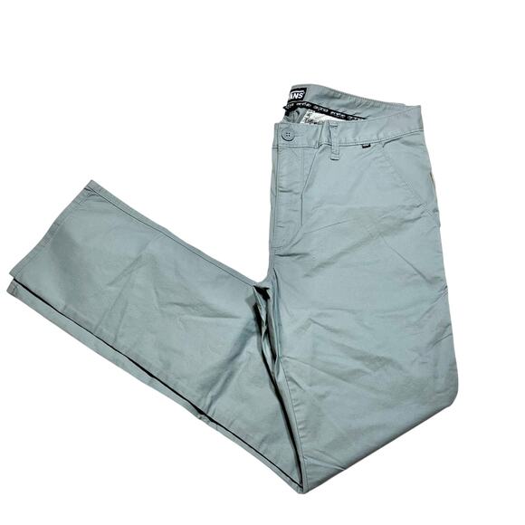 Vans Chino Pants Mens 32x31 Storm Gray Straight Stretchy Fit Skate Casual New - Picture 5 of 10